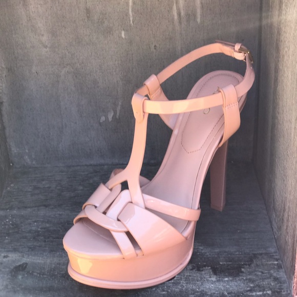 Light Pink Chelly Platform Sandals Size 8 - Picture 2 of 7